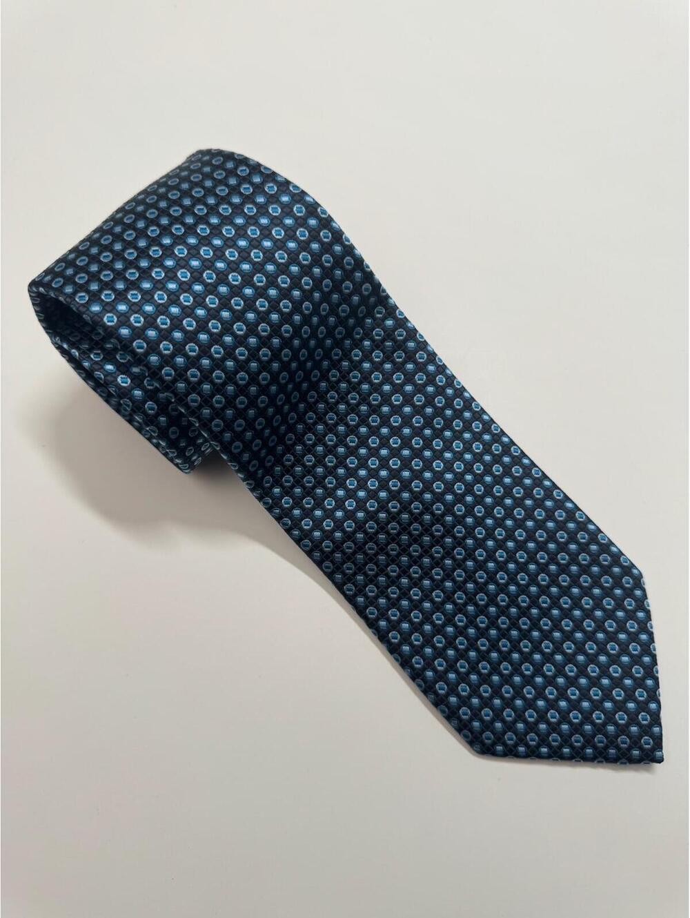 Croft & Borrow Tie Black & Teal